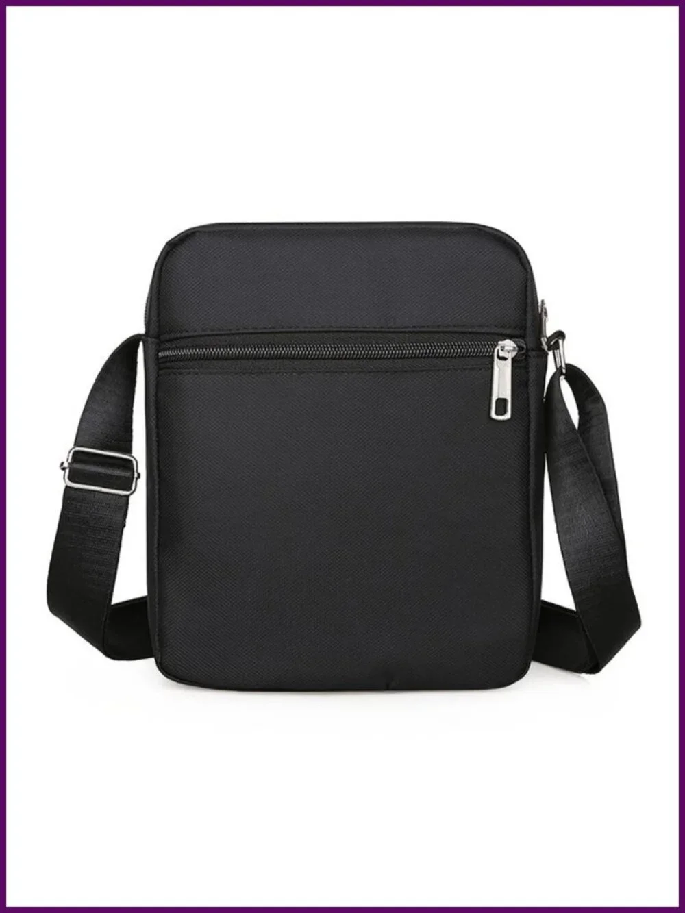 Men's Casual Crossbody Sling Bag Durable Fabric Multi-Pocket